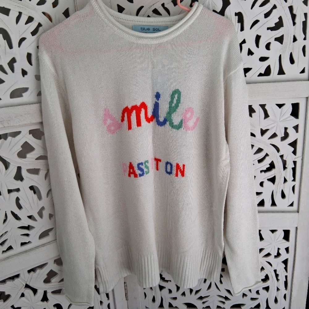 White Smile Pass It On Sweater